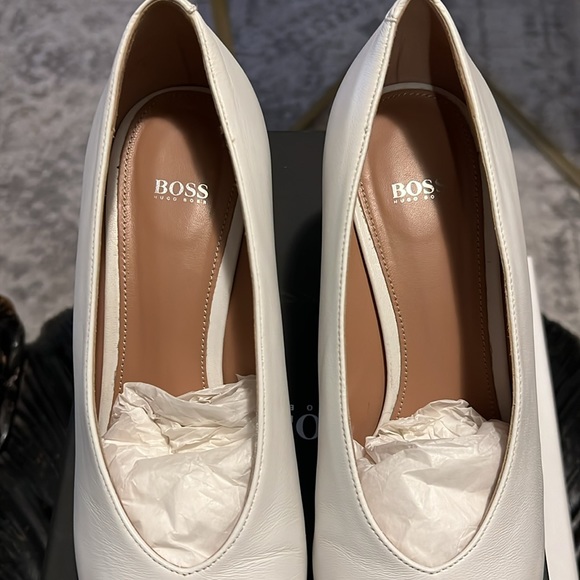 HUGO BOSS JANE PUMPS WHITE 8.5 - Picture 7 of 13